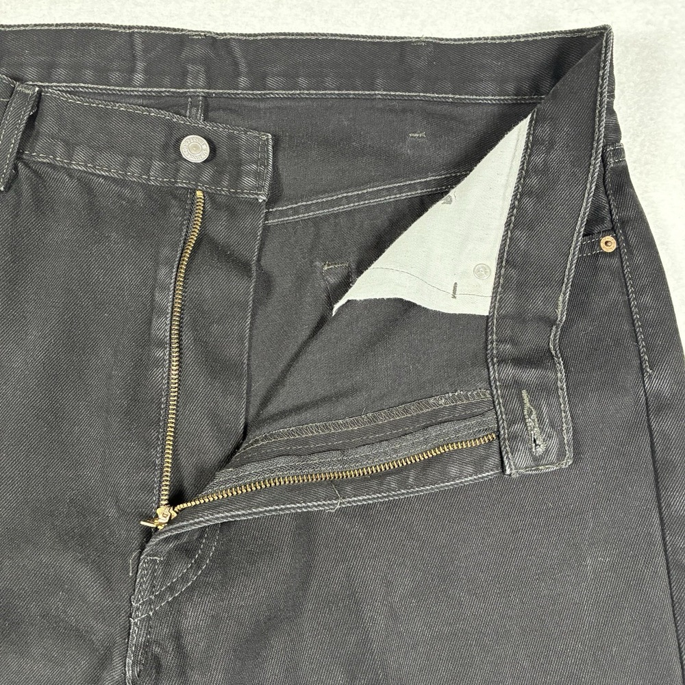Levi's 550 Jeans Men's 40x30 Black Denim Relaxed Tapered Leg High Rise Workwear - Picture 11 of 15